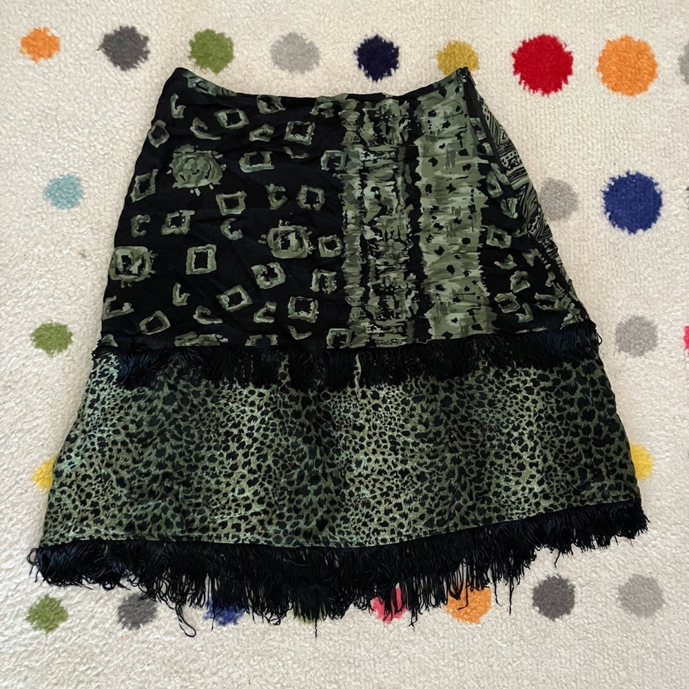 Northern Connection Jr. Craze Green Fringed Skirt
